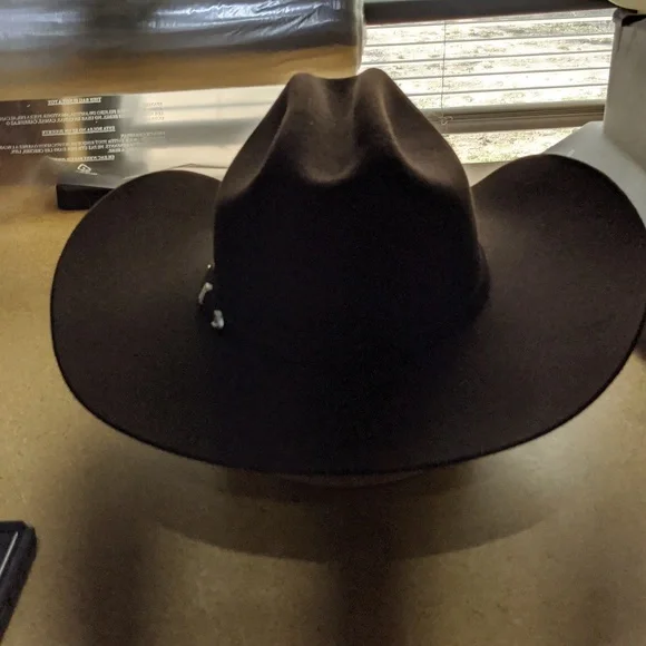 Stetson 3X Chocolate Wool Cowboy Hat - Oak Ridge - Picture 3 of 4
